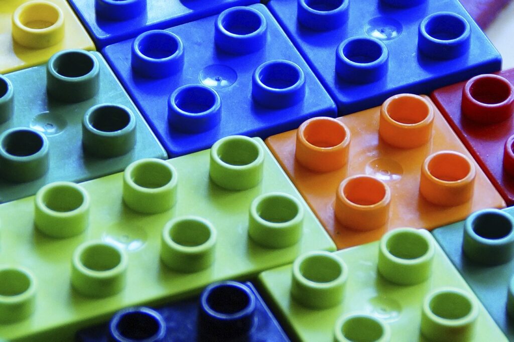 colorful lego blocks
